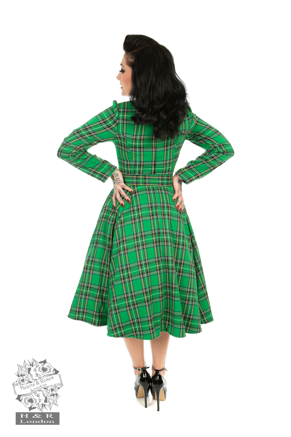 Highland Swing Dress in Green